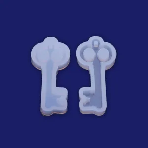 1 pcs Key shape Crystal silicone mold pendant   52*24.7*7mm DIY Jewellery Making  Cabochons for earrings pendant Resin Silicone Mould