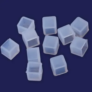 10 pcs 5*5*5mm Silicone Mold For  Earrings Resin Mold Handmade DIY Resin Square Shape