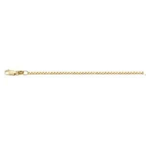 (10K, 14K, 18K) Yellow Gold (1.5mm) Box Chain