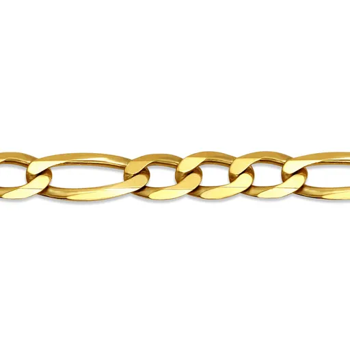 (10K, 14K) Yellow Gold (4.6mm) Figaro Chains (20" - 24")