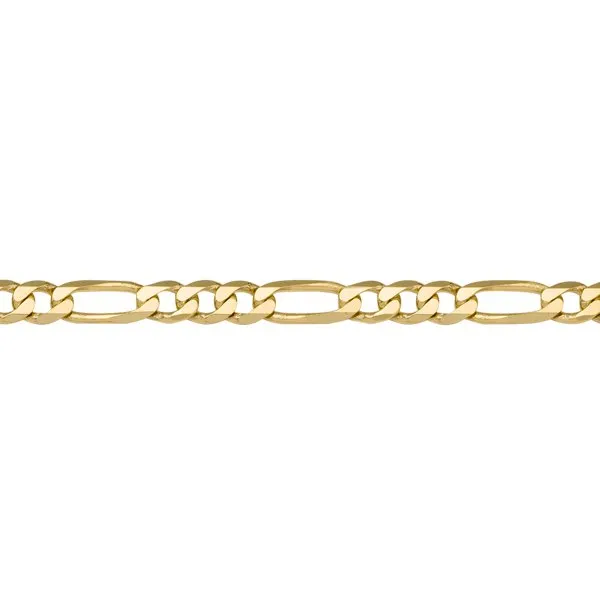 (10K, 14K) Yellow Gold (4.6mm) Figaro Chains (20" - 24")
