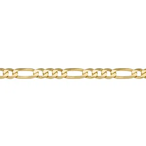 (10K, 14K) Yellow Gold (4.6mm) Figaro Chains (20" - 24")