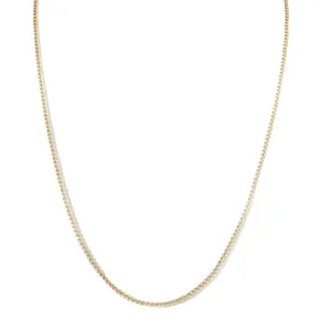 10K Gold "Baby Curb" Chain Necklace - 20"