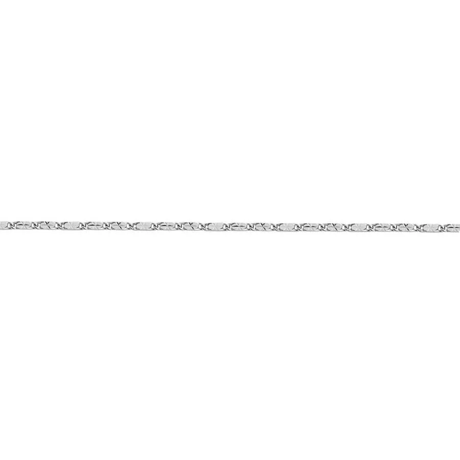 10K White Gold (1.0mm) Star Chains (16" - 30")
