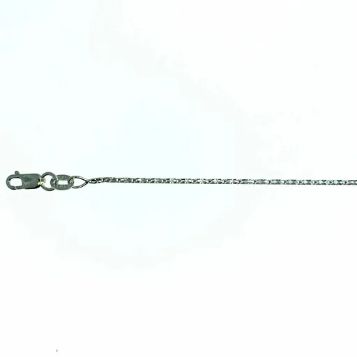 10K White Gold (1.0mm) Star Chains (16" - 30")