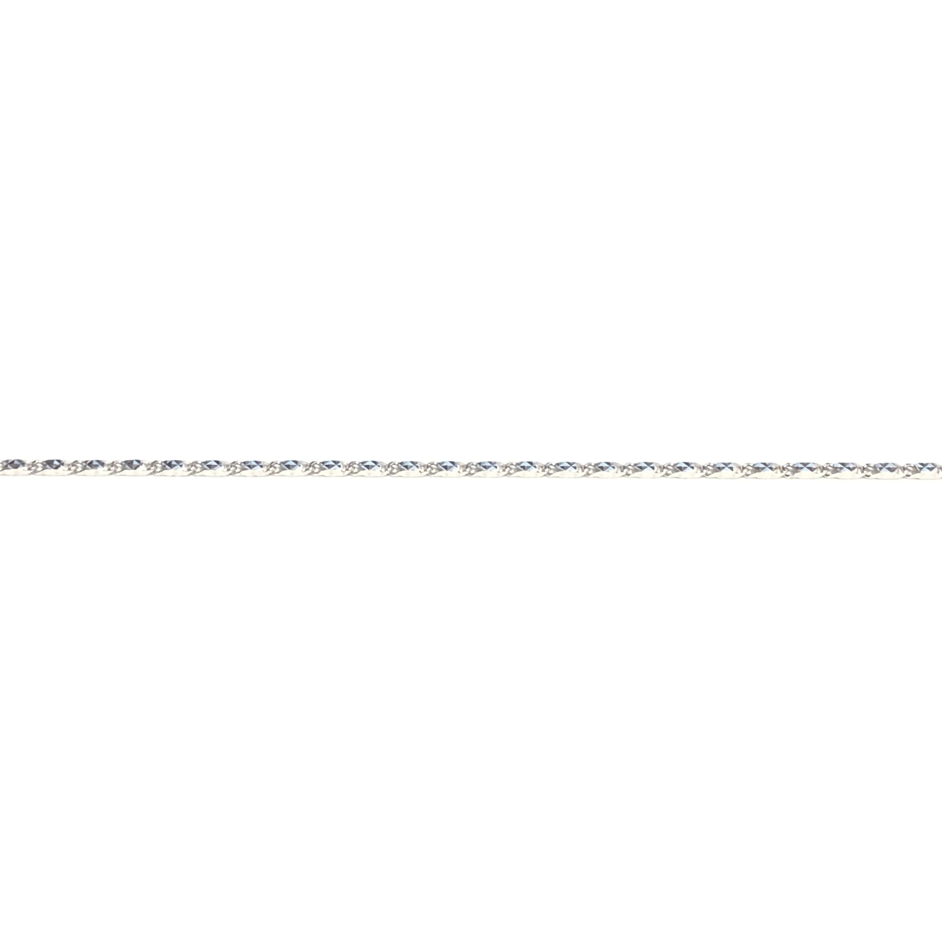 10K White Gold (1.0mm) Star Chains (16" - 30")