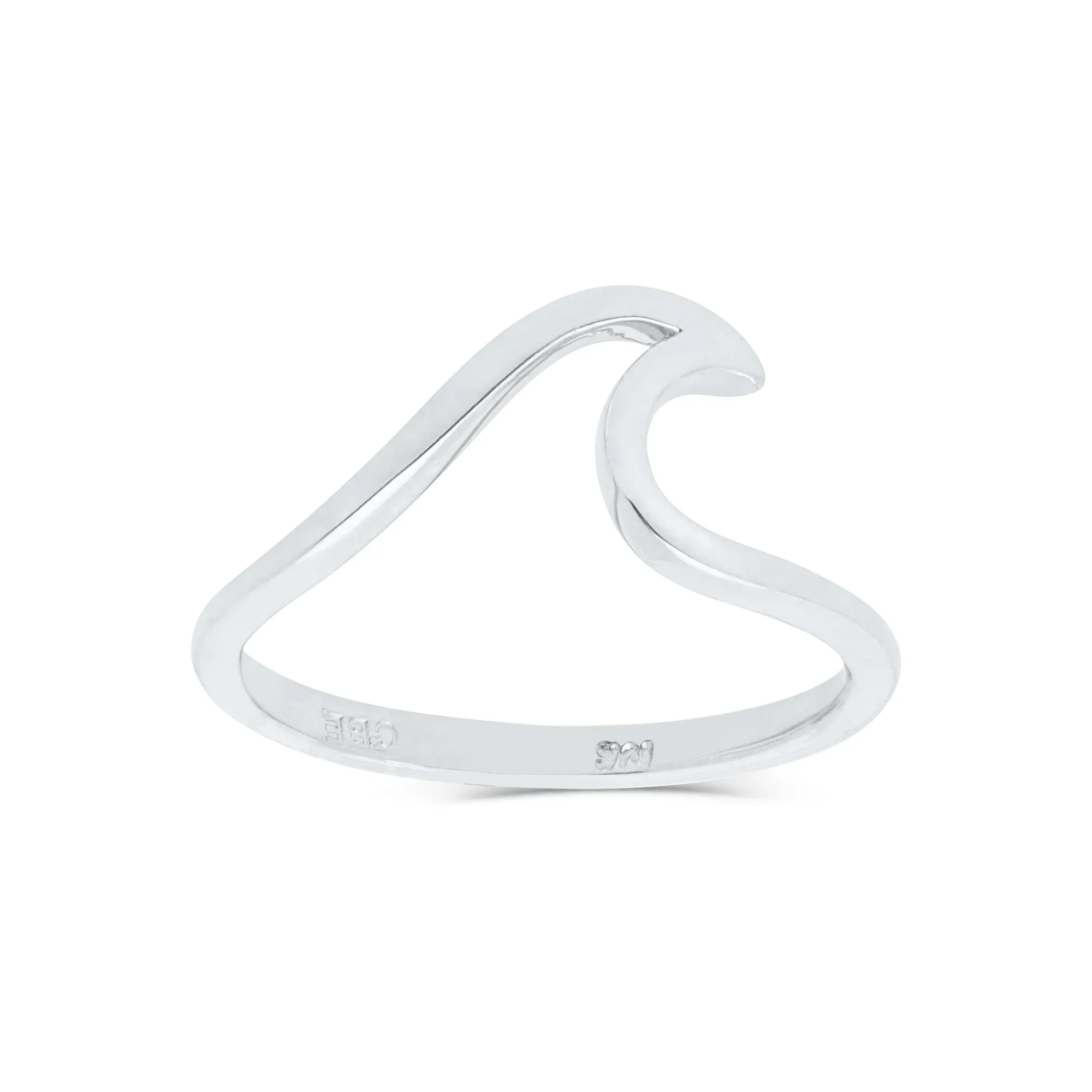 10K (White, Yellow or Rose) Gold Wave Ring