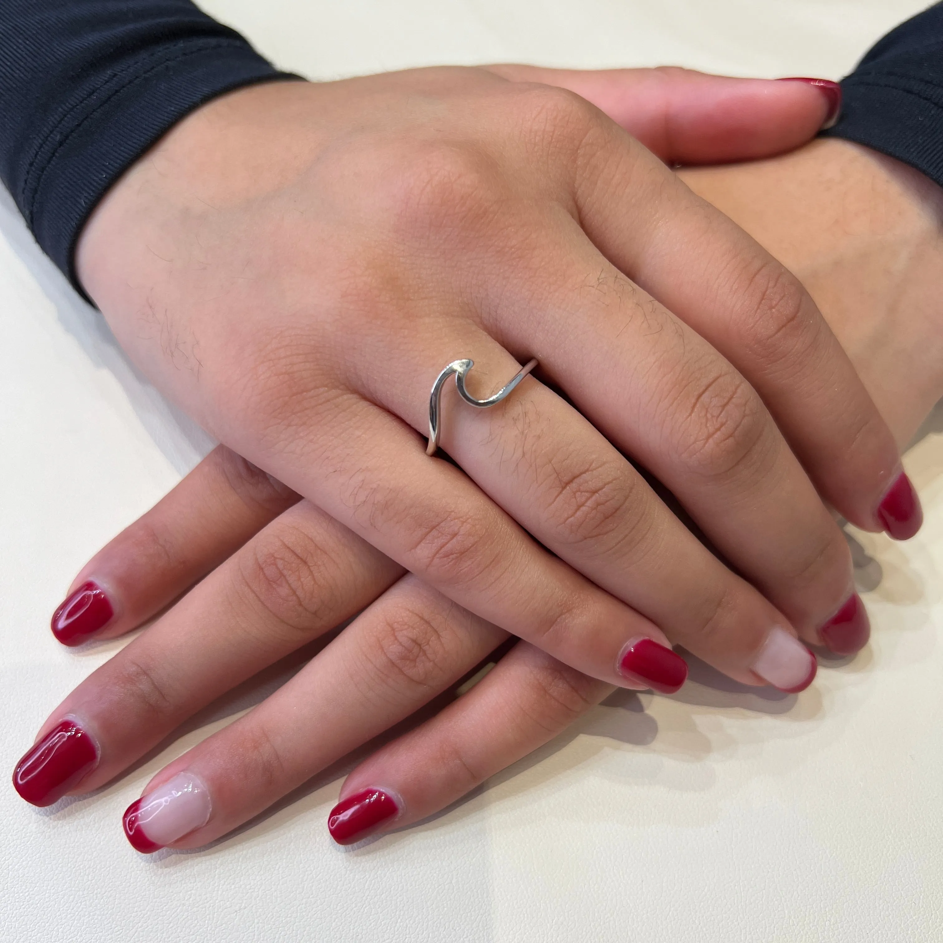 10K (White, Yellow or Rose) Gold Wave Ring