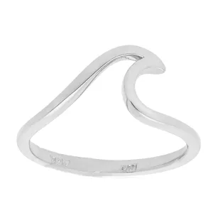 10K (White, Yellow or Rose) Gold Wave Ring