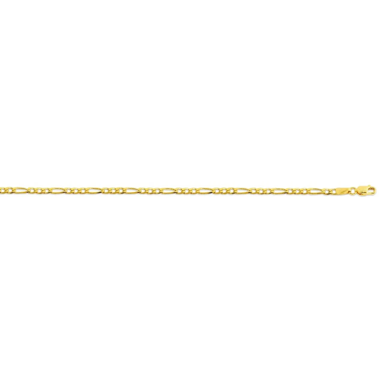 10K Yellow Gold (2.4mm) Gentle Figaro Chain