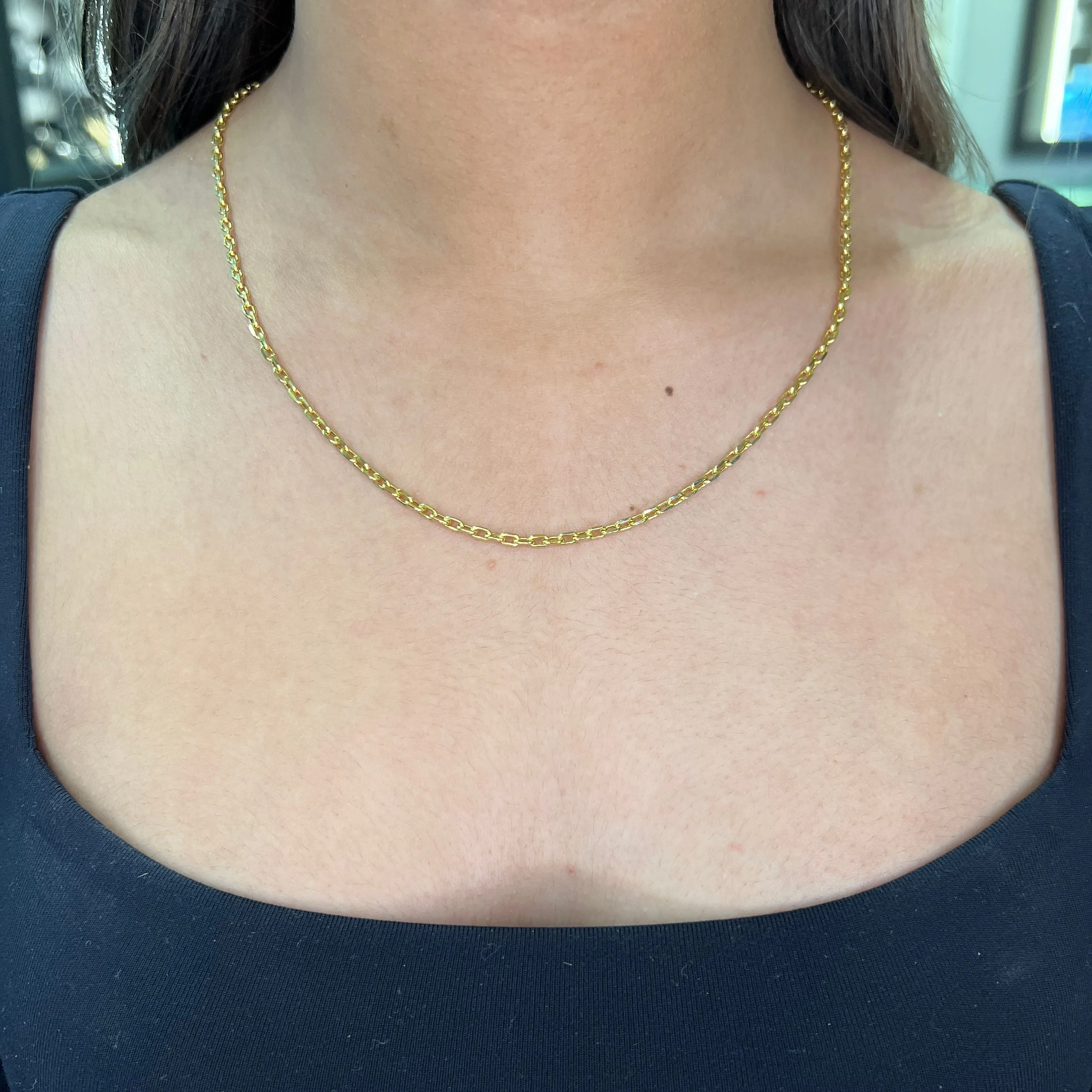 10K Yellow Gold (2.6mm) Hollow Cable Chain (18"-24")