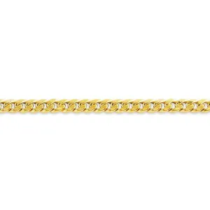 10K Yellow Gold (5.2mm) Semi Hollow Miami Cuban Link Chain (20" - 28")