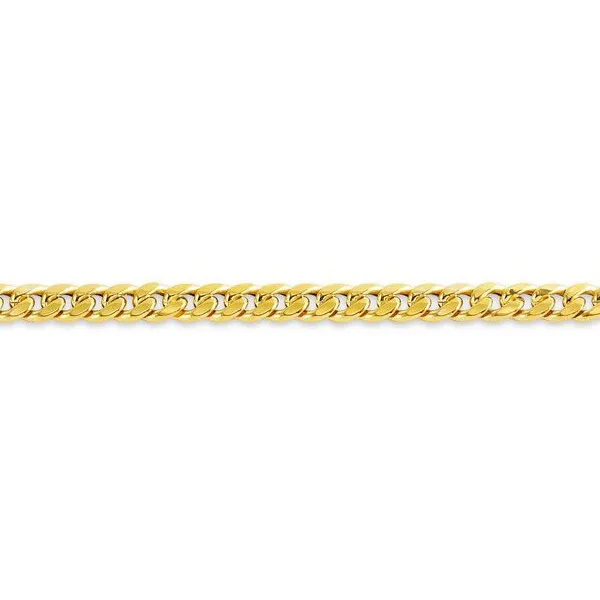 10K Yellow Gold (5.2mm) Semi Hollow Miami Cuban Link Chain (20" - 28")