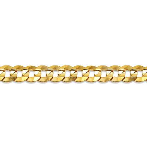 10K Yellow Gold (5mm) Curb Chain (20 - 24")
