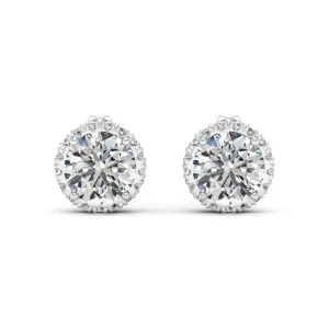 1.17 d.e.w cts Teressa Moissanite Stud Earrings