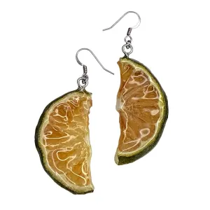 1/2 Lime Earrings