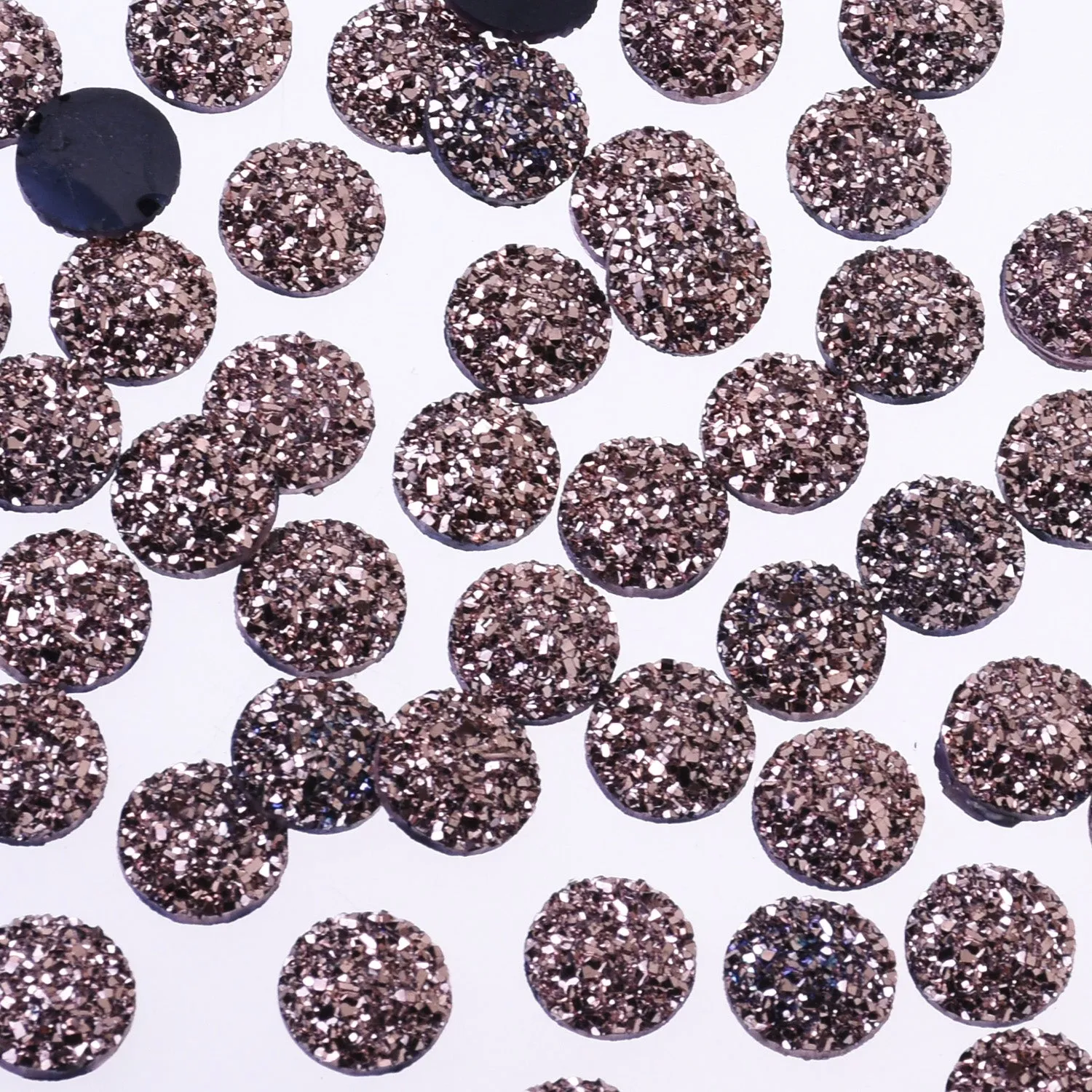 12mm Round Faux Druzy Resin Crystal Clusters Cabochons glitter resin cabochon diy Resin Jewelry wholesale 50pcs 102699