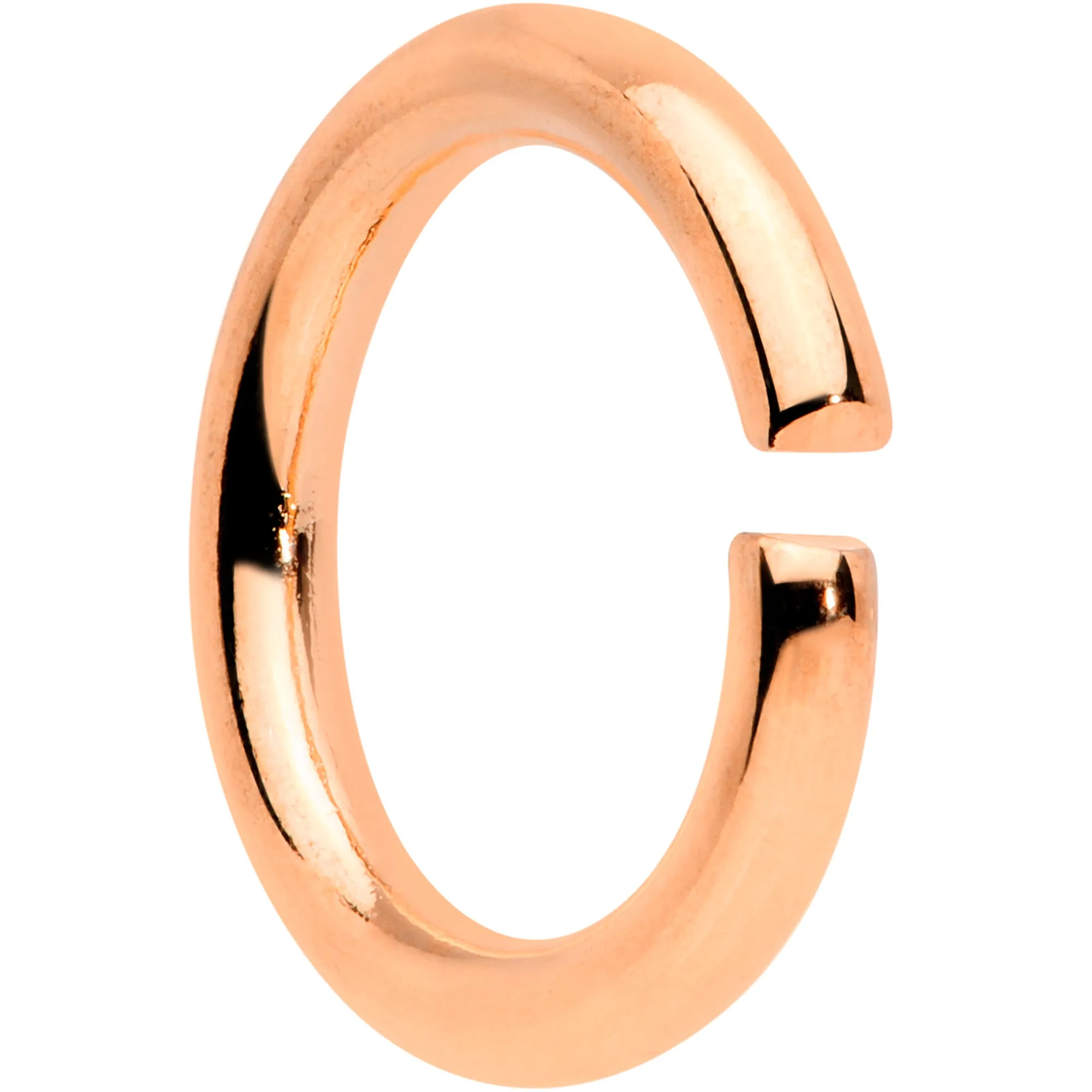 14 Gauge 5/16 Rose Gold Tone Anodized Seamless Cartilage Ring Set of 12
