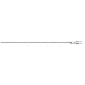 (14K, 18K) White Gold (1.2mm) Round Snake Chain (16" - 24")