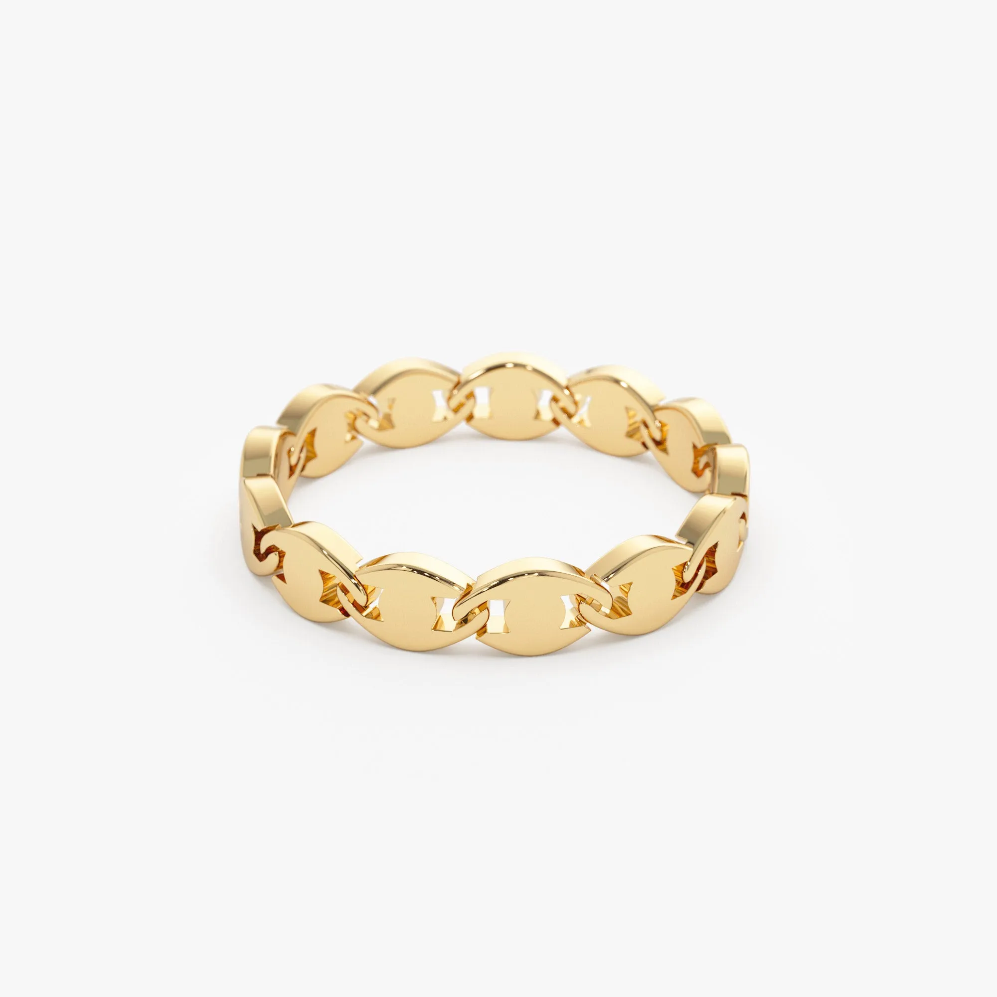 14K Chain Link Ring