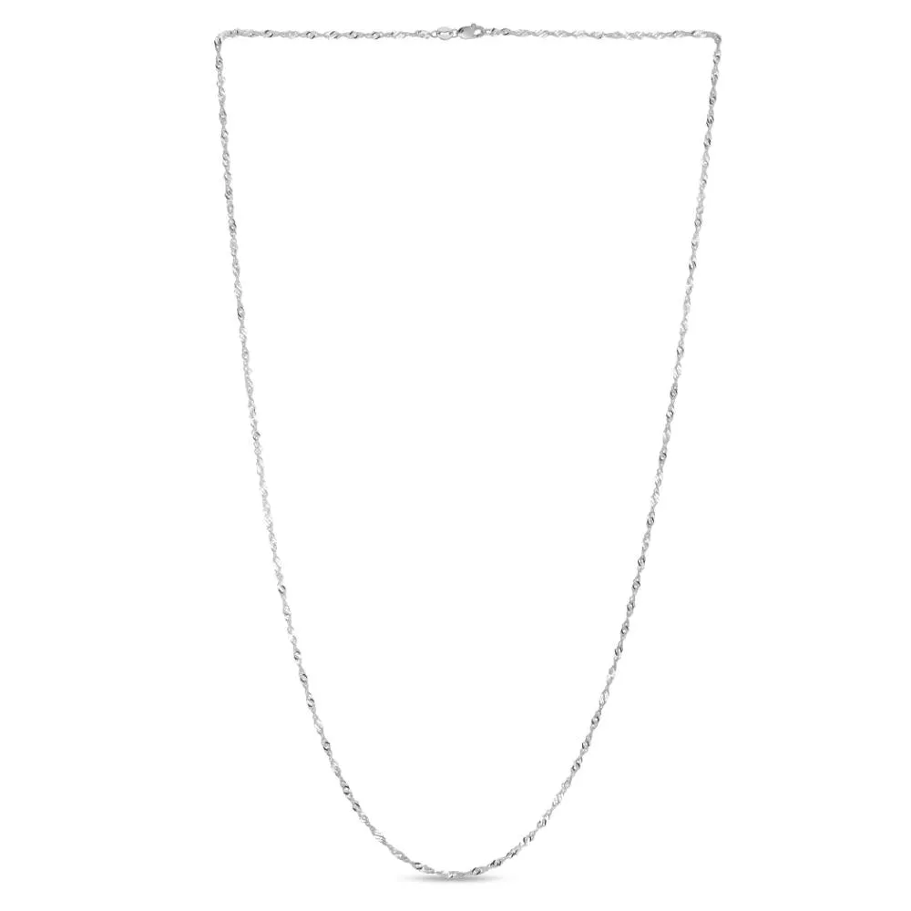 14K Gold 1.8mm Singapore Chain