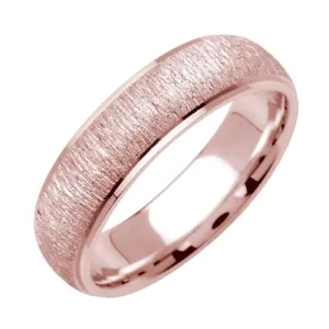14K or 18K Rose Gold Cut Center Ring
