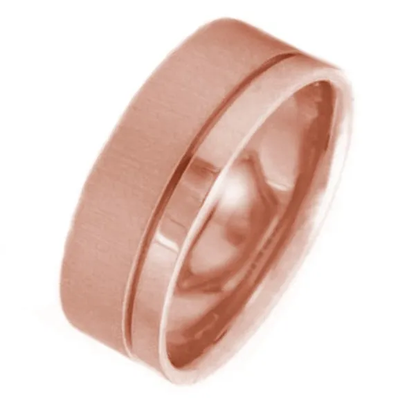 14K or 18K Rose Gold Traditional Ring
