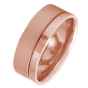 14K or 18K Rose Gold Traditional Ring