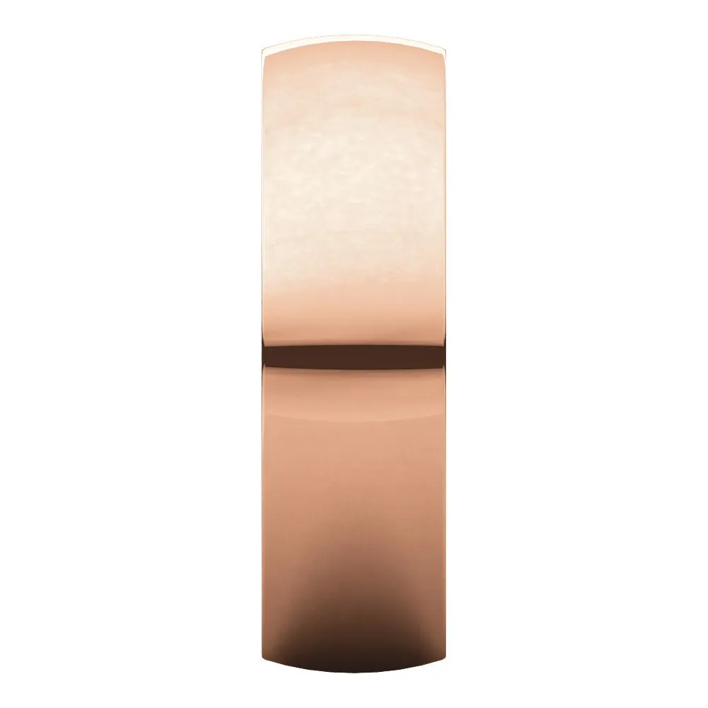 14k Rose Gold 6mm Light Comfort Fit Band, Size 6.5