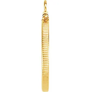 14k Yellow Gold Coin Edge Screw Top Coin Frame Mounting