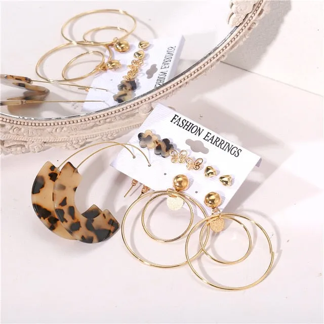 17KM Vintage Pearl Earrings For Women Big Gold Cross Set of Earrings Long Tassel Butterfly Dangle Drop Earrings 2022 Jewelry
