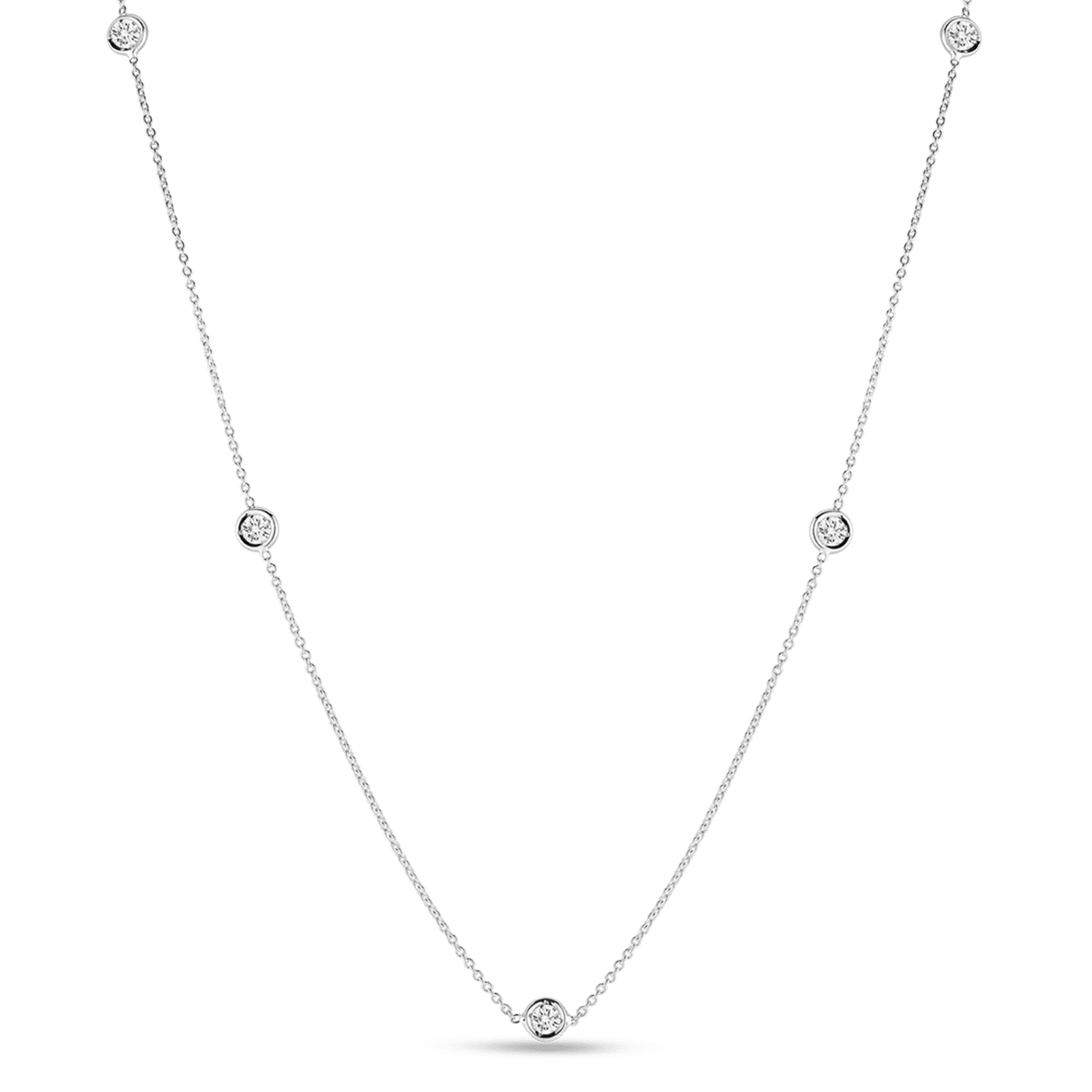 18K White Gold Necklaces