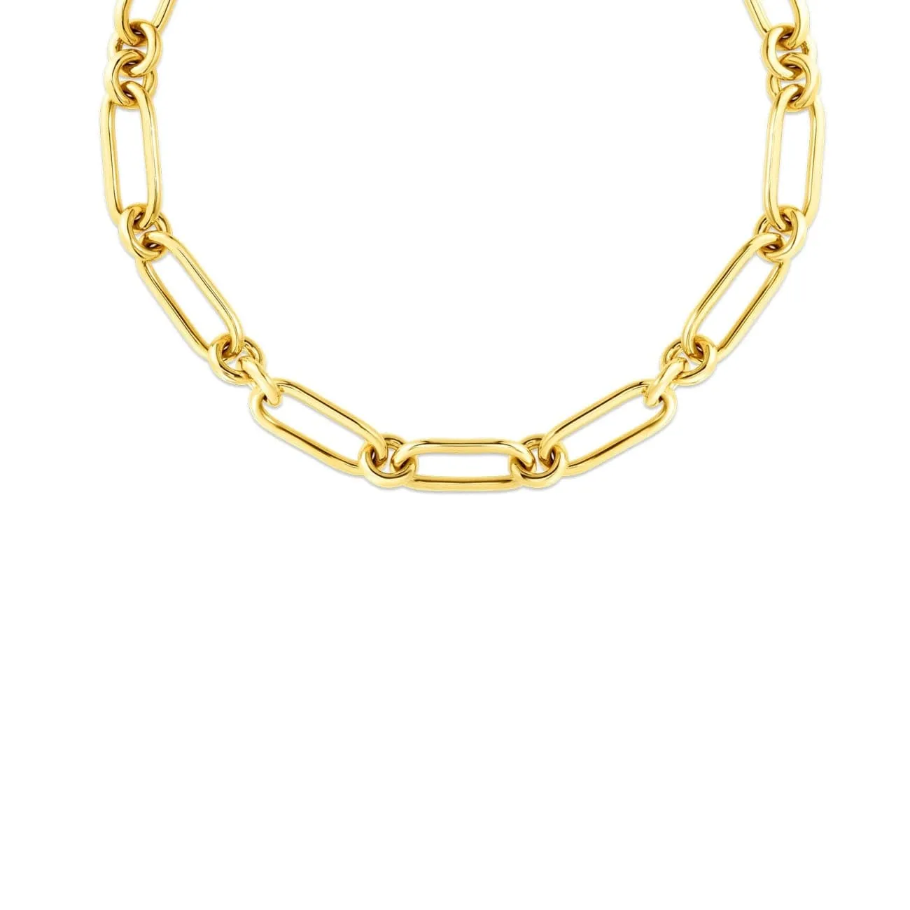 18KT YELLOW GOLD ORO CLASSIC COLLAR NECKLACE