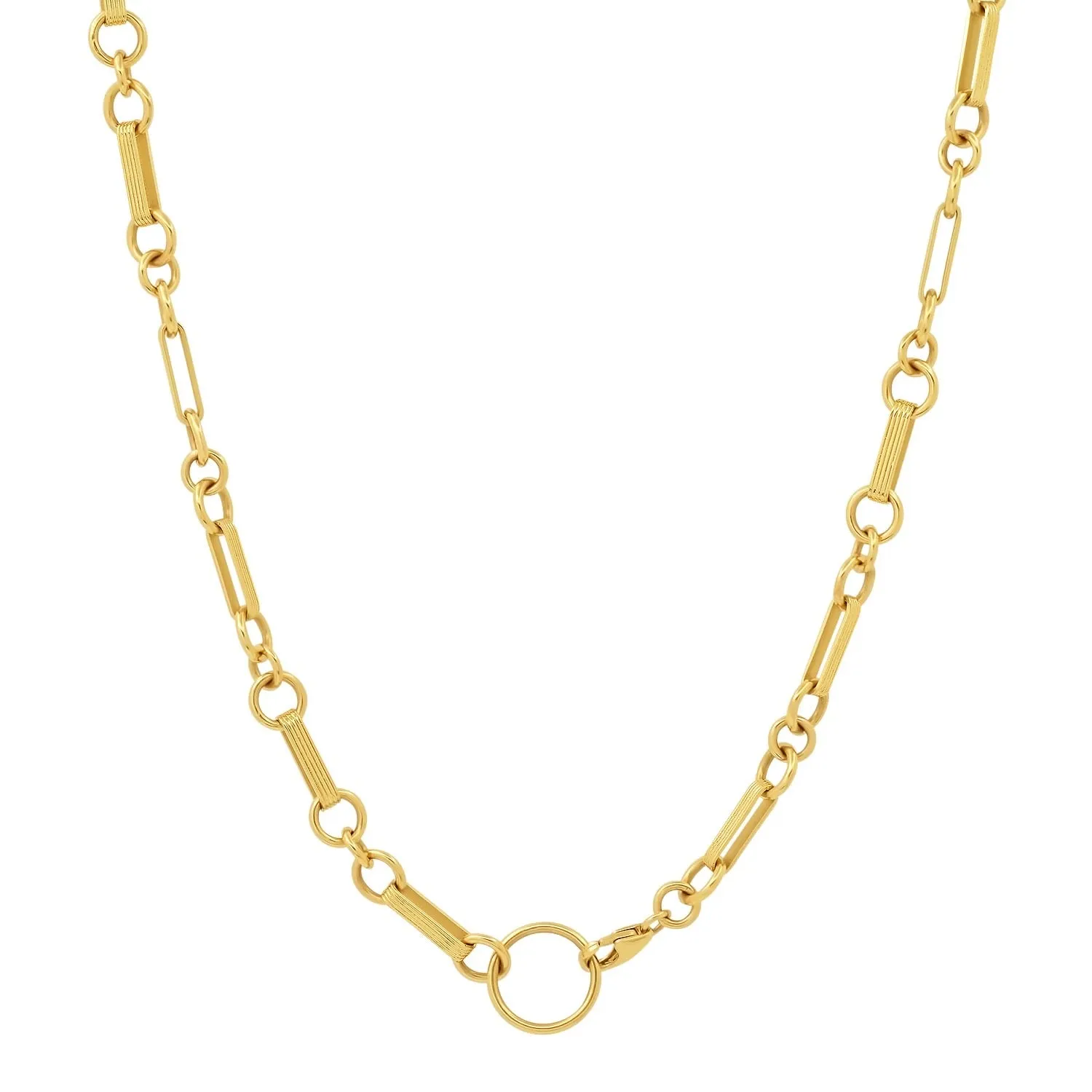 18" Rosette Chain - Yellow Gold