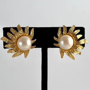 1960s Celebrity NY Pearl Earrings