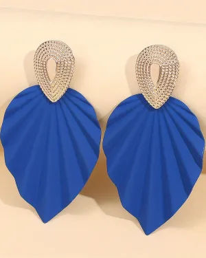 1Pair Vintage Leaf Shape Geometric Earrings