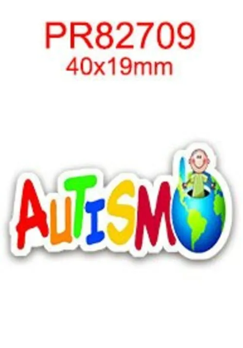 1" Autism Awareness Ribbon - DIY Printed Grosgrain Craft Material - Cartoon Pattern
