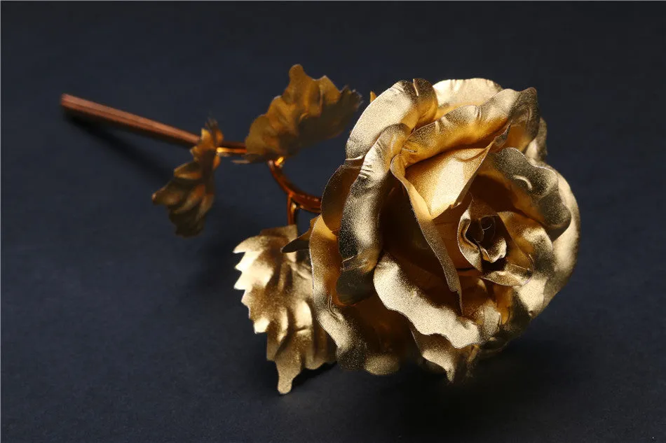 24k Gold Foil Rose