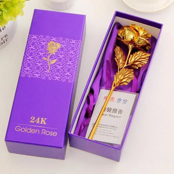 24k Gold Foil Rose