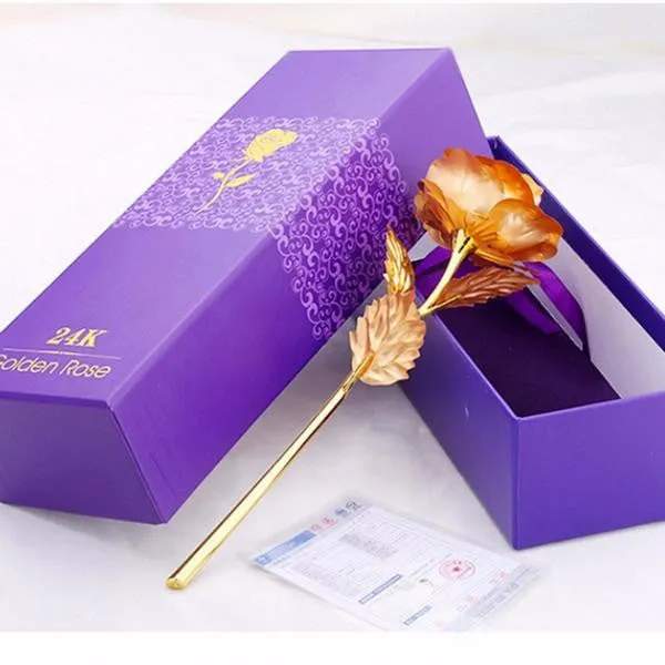 24k Gold Foil Rose