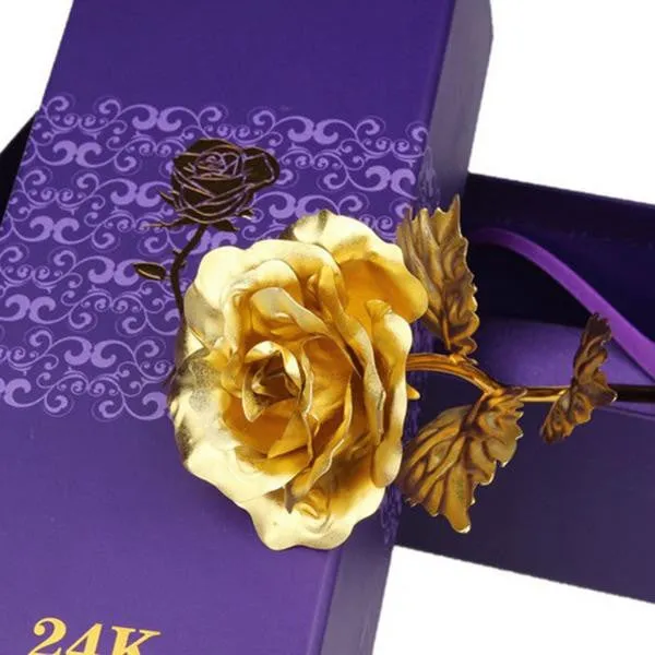 24k Gold Foil Rose