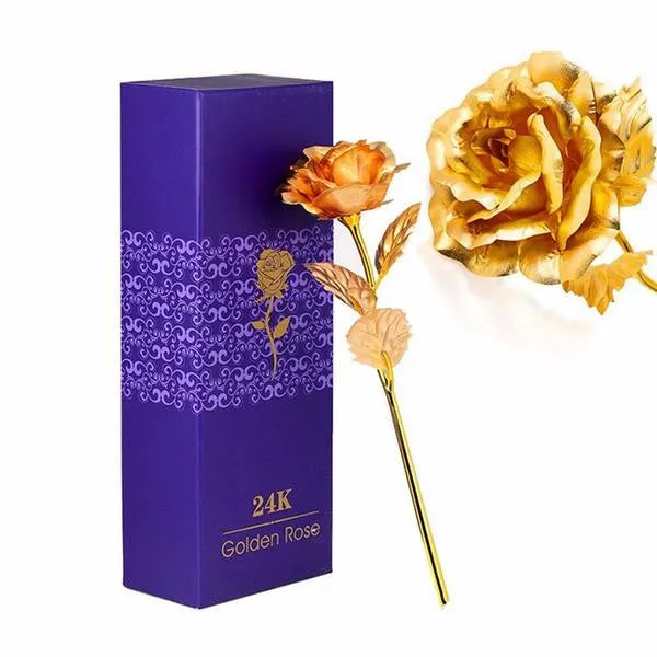 24k Gold Foil Rose