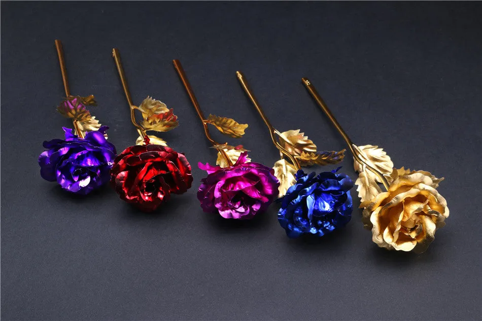 24k Gold Foil Rose