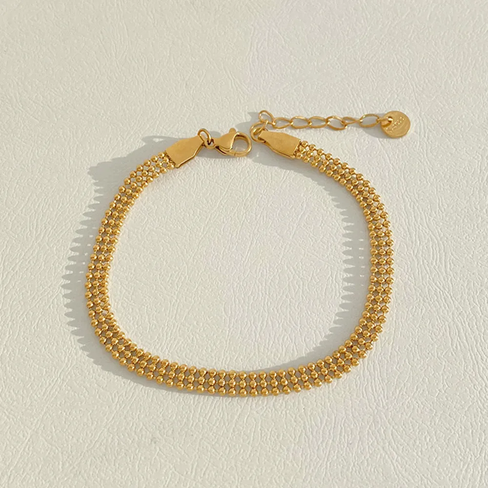 304 Stainless Steel 16K Gold Plated White Gold Plated Gold Plated Bracelet