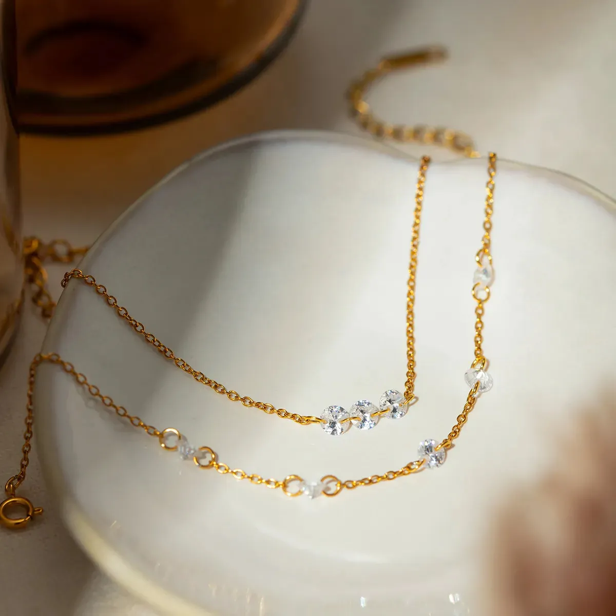 304 Stainless Steel 18K Gold Plated IG Style Simple Style Classic Style Plating Solid Color Bracelet