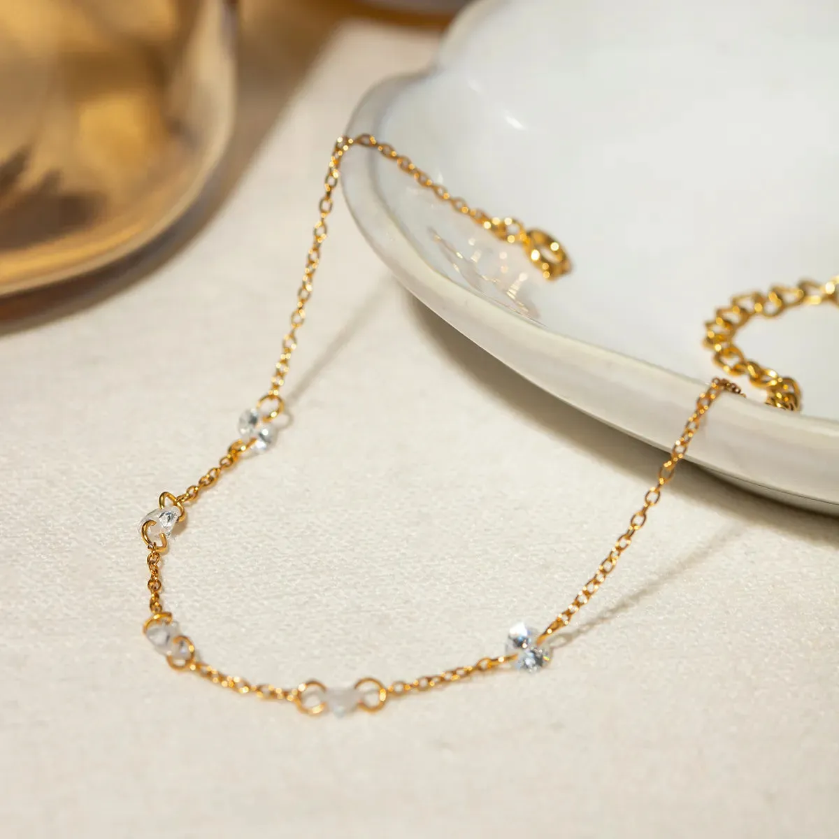 304 Stainless Steel 18K Gold Plated IG Style Simple Style Classic Style Plating Solid Color Bracelet