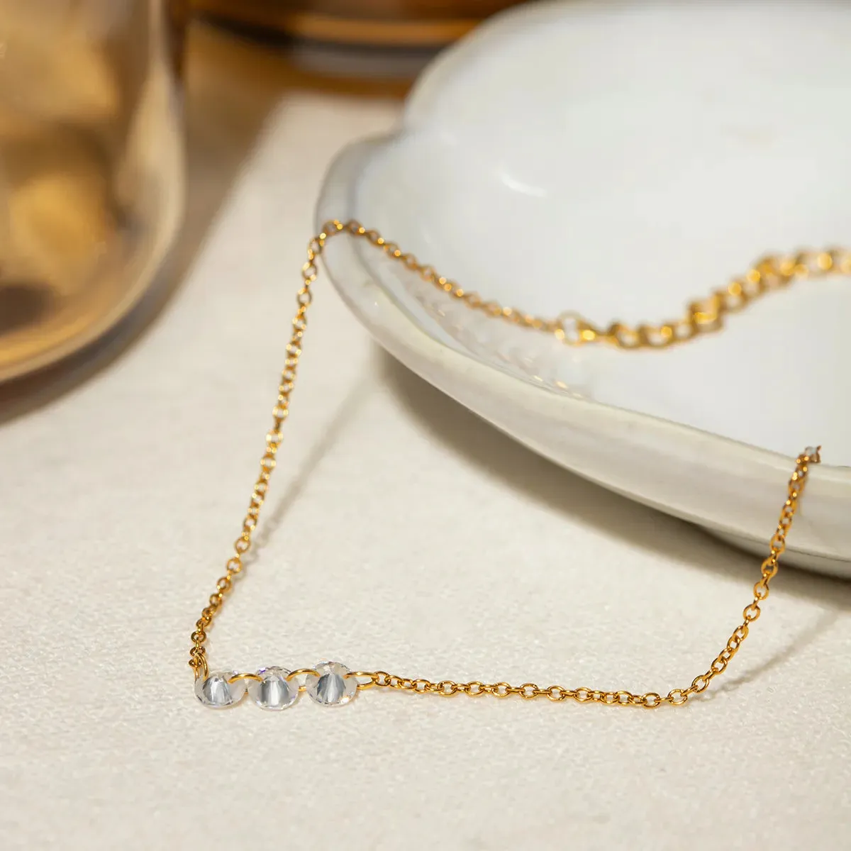 304 Stainless Steel 18K Gold Plated IG Style Simple Style Classic Style Plating Solid Color Bracelet