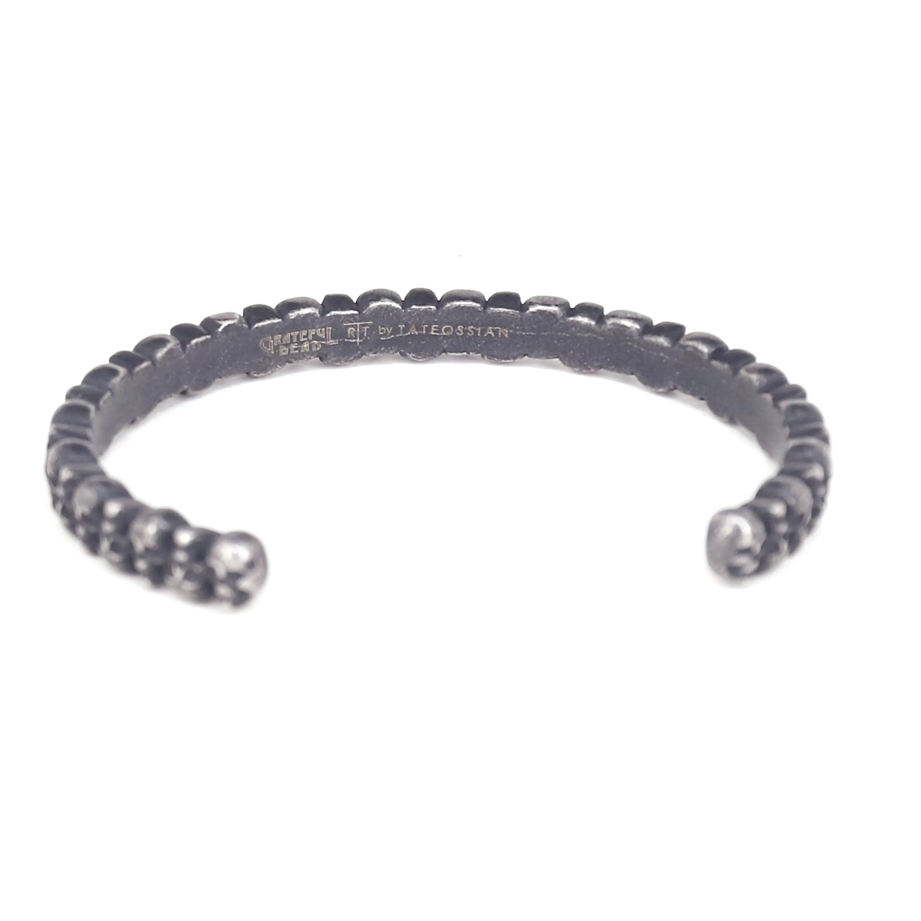 3D Skull Bangle In Ip Plated Stainless Steel