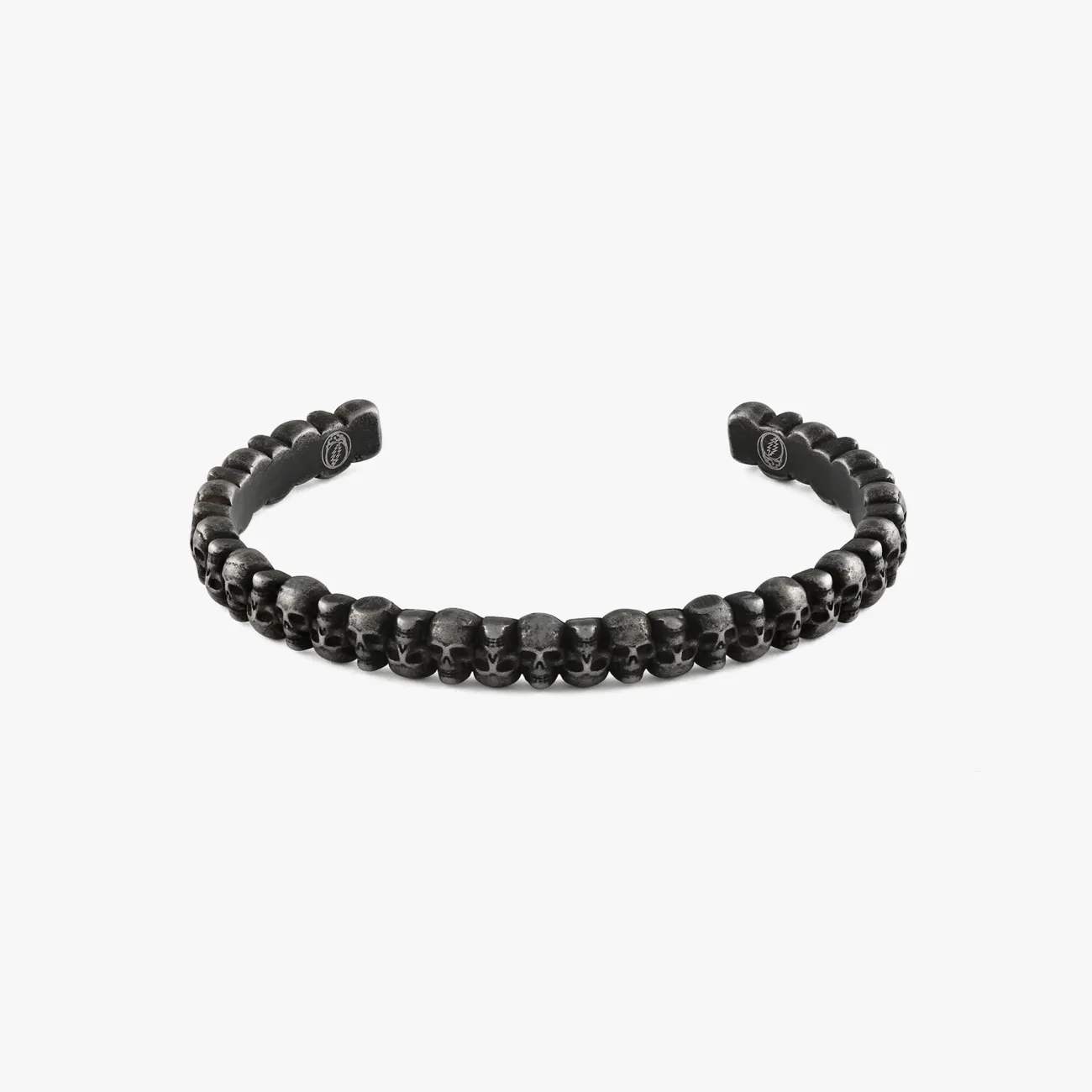 3D Skull Bangle In Ip Plated Stainless Steel