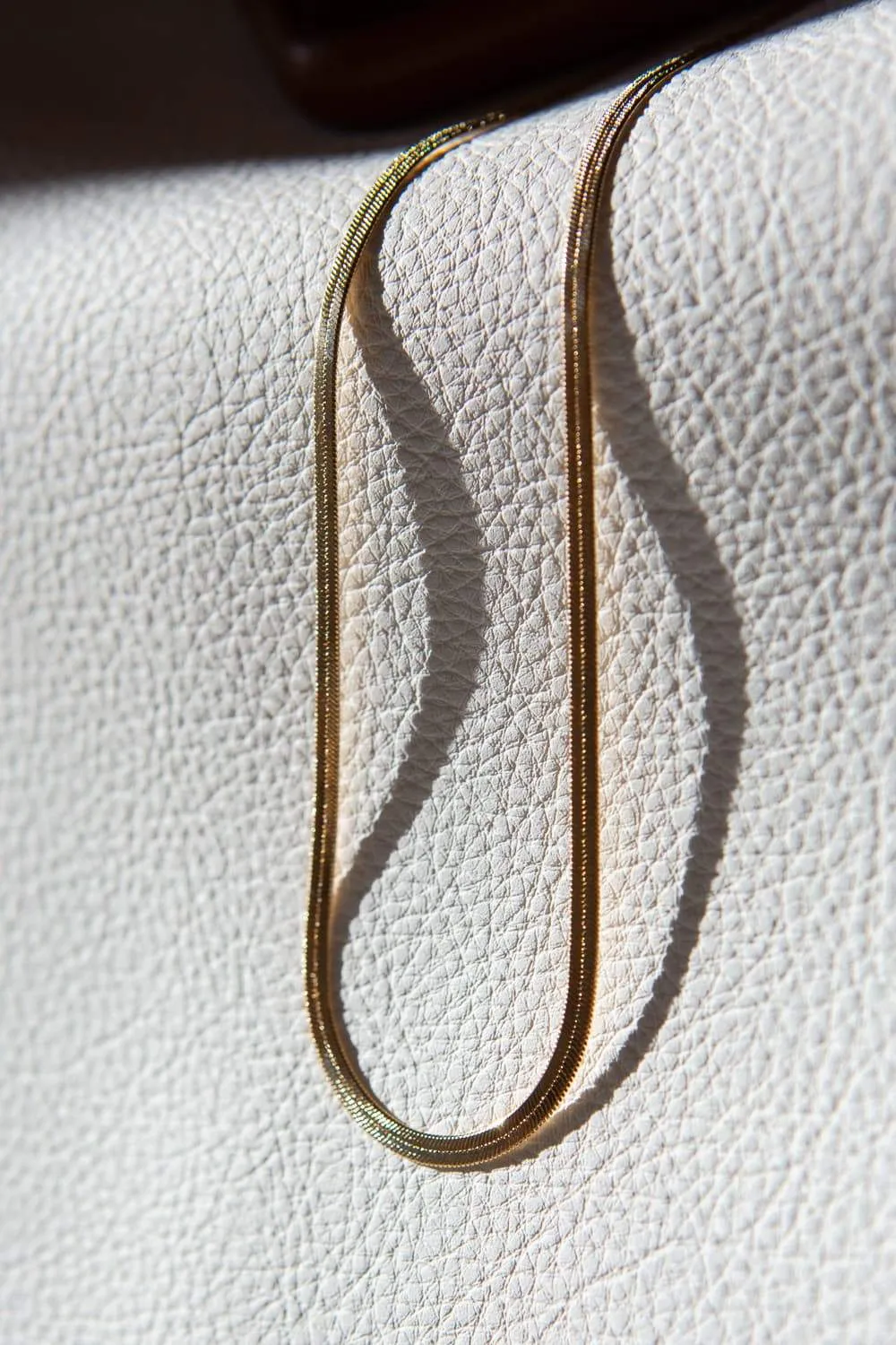 3mm Gold Filled Herringbone Chain Necklace